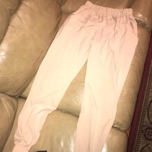 Tan flowy high wasted pants